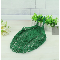 2XCotton Mesh String Organic Organizer Handbag Short Handle Net Tote